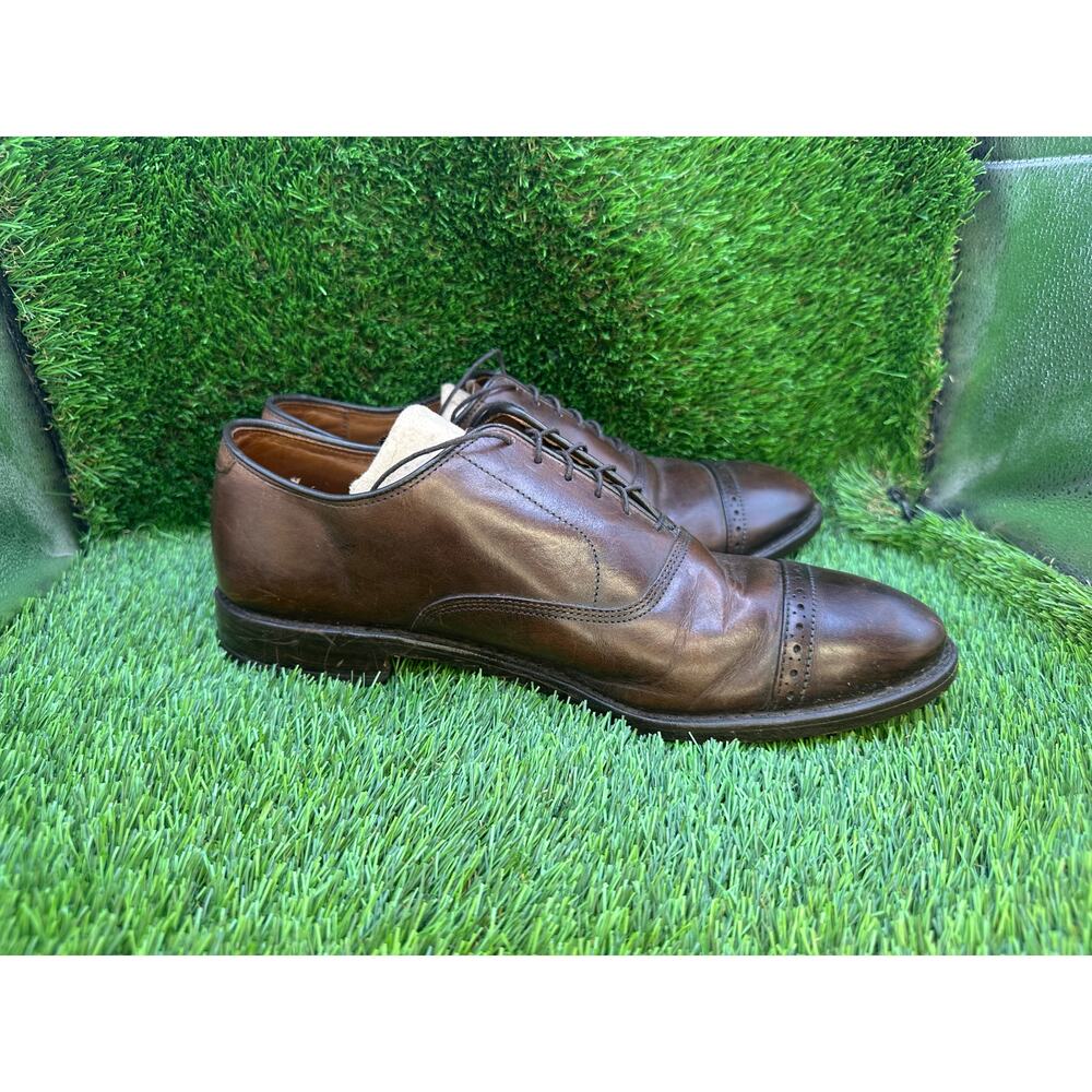 Allen Edmonds Fifth Avenue Oxford Dress Shoes Men's 9.5 Brown Leather Cap Toe - Picture 9 of 15